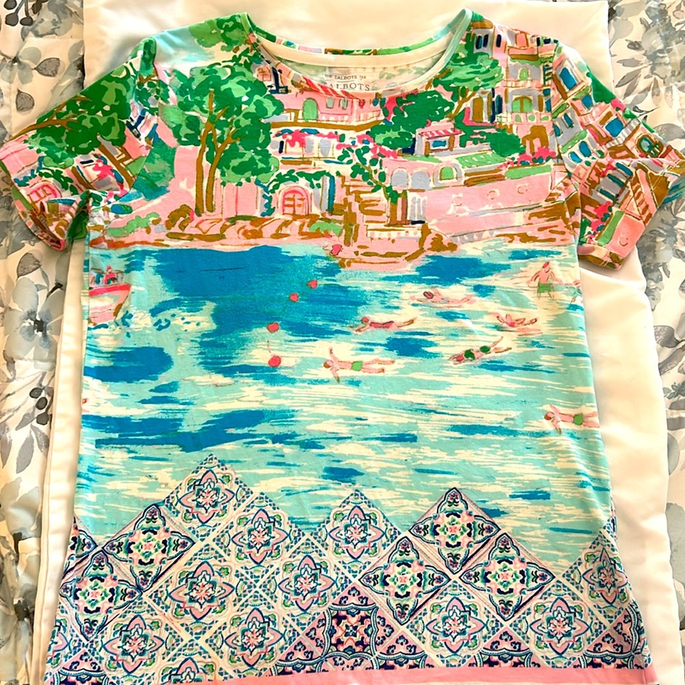 Talbots Tee XS Vacation Tee Shirt